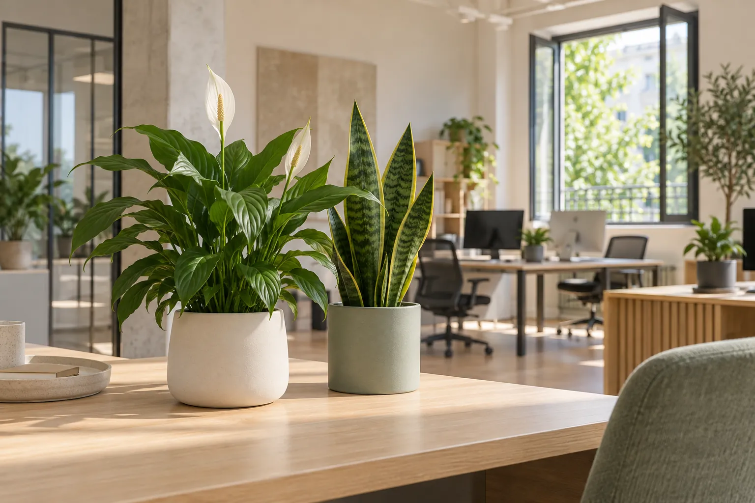 Les plantes dépolluantes au bureau : mythe ou réalité